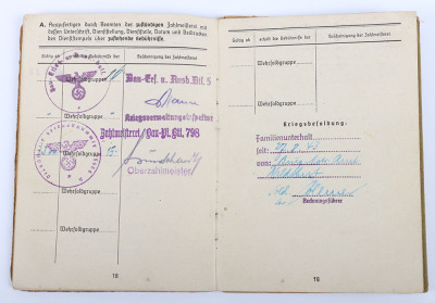 WW2 German Army Soldbuch to a Pioneer - 15