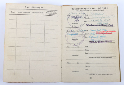 WW2 German Army Soldbuch to a Pioneer - 17
