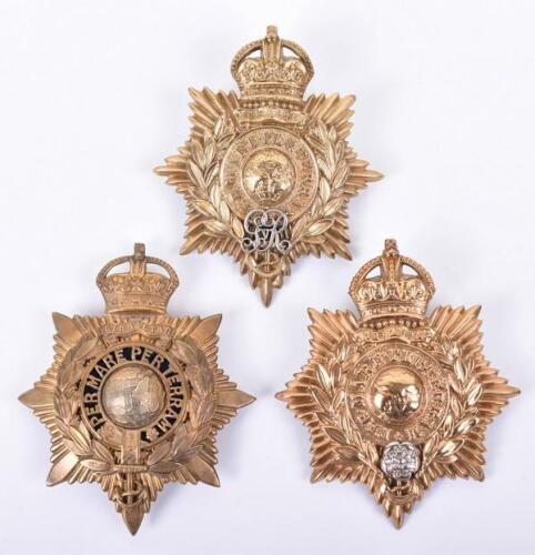 3x Royal Marines Helmet Plates