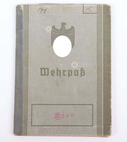 WW2 German Eastern Front Grenadier Regiment Nr312 Casualty Wehrpass