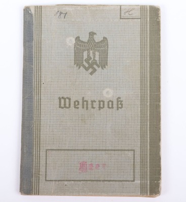 WW2 German Eastern Front Grenadier Regiment Nr312 Casualty Wehrpass - 2