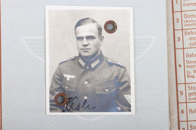 WW2 German Armed Forces Wehrpass to a Police Officer from Saxony - 8