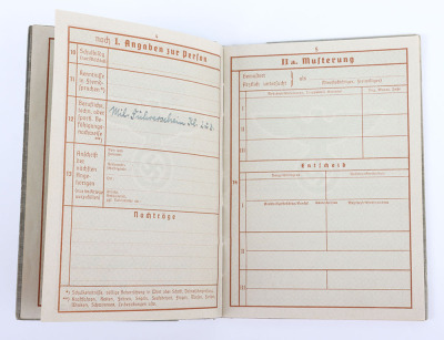 WW2 German Armed Forces Wehrpass to a Police Officer from Saxony - 9
