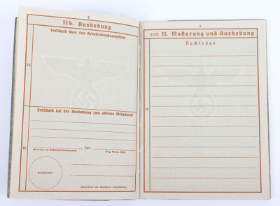 WW2 German Armed Forces Wehrpass to a Police Officer from Saxony - 10