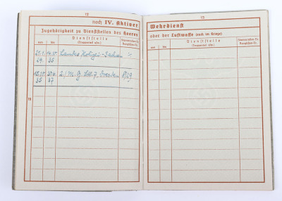 WW2 German Armed Forces Wehrpass to a Police Officer from Saxony - 13