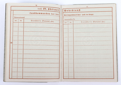 WW2 German Armed Forces Wehrpass to a Police Officer from Saxony - 15