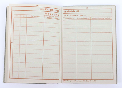 WW2 German Armed Forces Wehrpass to a Police Officer from Saxony - 21