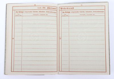 WW2 German Armed Forces Wehrpass to a Police Officer from Saxony - 23