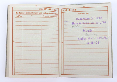 WW2 German Armed Forces Wehrpass to a Police Officer from Saxony - 24