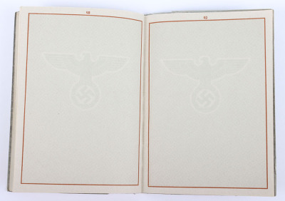 WW2 German Armed Forces Wehrpass to a Police Officer from Saxony - 31