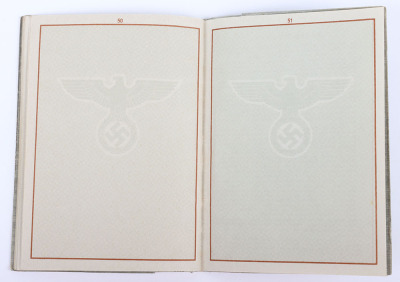 WW2 German Armed Forces Wehrpass to a Police Officer from Saxony - 32