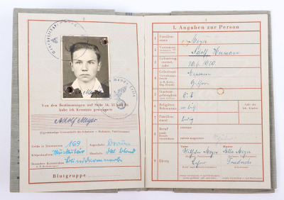 WW2 German Armed Forces Wehrpass Issued in April 1945 - 9