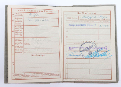 WW2 German Armed Forces Wehrpass Issued in April 1945 - 11