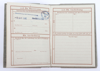 WW2 German Armed Forces Wehrpass Issued in April 1945 - 12
