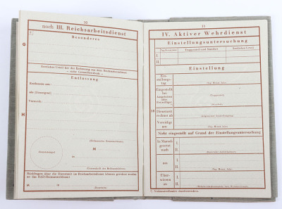 WW2 German Armed Forces Wehrpass Issued in April 1945 - 14