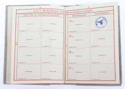 WW2 German Armed Forces Wehrpass Issued in April 1945 - 29
