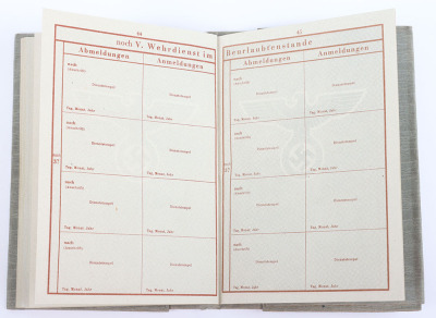 WW2 German Armed Forces Wehrpass Issued in April 1945 - 31