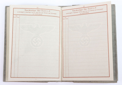 WW2 German Armed Forces Wehrpass Issued in April 1945 - 35