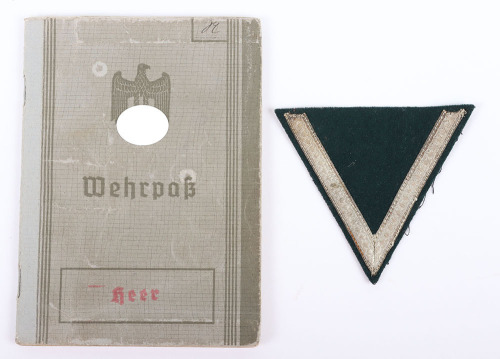 WW2 German Army Wehrpass Infantry Ersatz Battalion 483