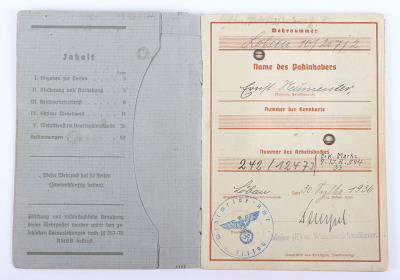 WW2 German Army Wehrpass Infantry Ersatz Battalion 483 - 4