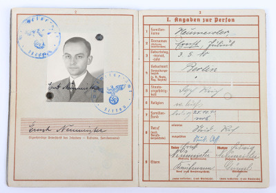 WW2 German Army Wehrpass Infantry Ersatz Battalion 483 - 5