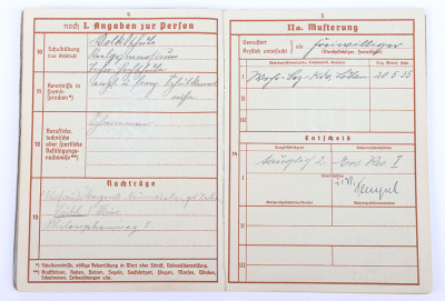 WW2 German Army Wehrpass Infantry Ersatz Battalion 483 - 7