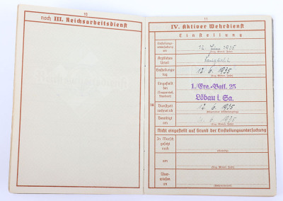 WW2 German Army Wehrpass Infantry Ersatz Battalion 483 - 10