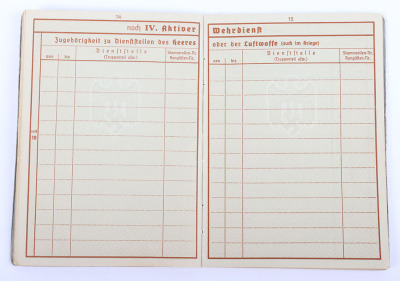 WW2 German Army Wehrpass Infantry Ersatz Battalion 483 - 12