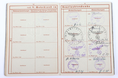 WW2 German Army Wehrpass Infantry Ersatz Battalion 483 - 25