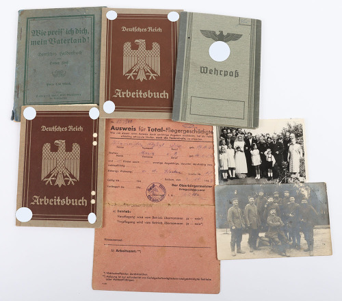 WW2 German Armed Forces Wehrpass Grouping
