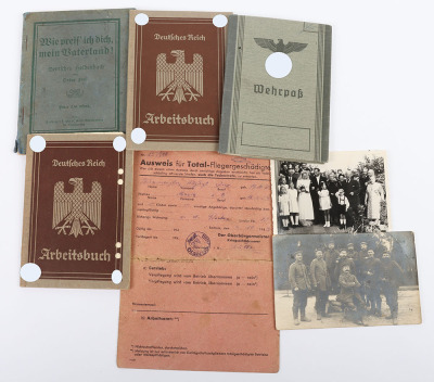 WW2 German Armed Forces Wehrpass Grouping