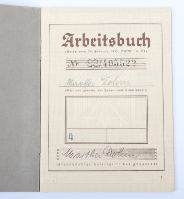 WW2 German Armed Forces Wehrpass Grouping - 20