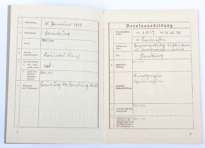 WW2 German Armed Forces Wehrpass Grouping - 21