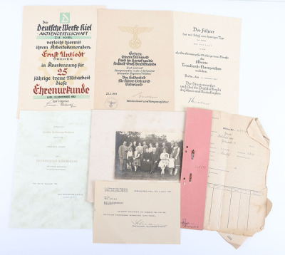 WW2 German Document Grouping to a Family from Kiel - 2