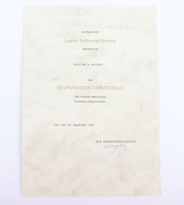 WW2 German Document Grouping to a Family from Kiel - 9