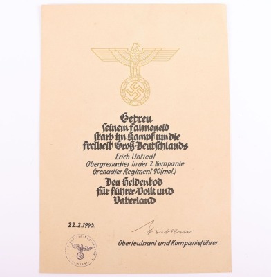 WW2 German Document Grouping to a Family from Kiel - 11
