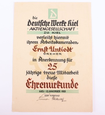 WW2 German Document Grouping to a Family from Kiel - 13