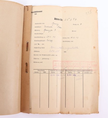 WW2 German Document Grouping to a Family from Kiel - 16