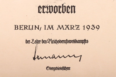 2x Third Reich Hitler Youth Sports Citations for Bann Solingen - 4