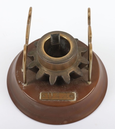 Candle Holder Made from Part of German Submarine (U-Boat) U-48