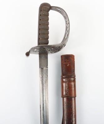 British Late Victorian Heavy Cavalry Officers Undress Sword by Hawkes & Co - 2