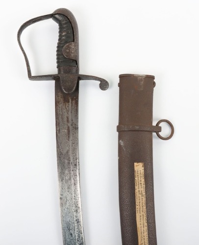 Interesting 1796 Pattern Cavalry Troopers Sword with History Relating to the Major Rogers Rocket Battery at Waterloo