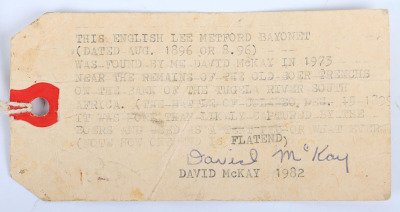 British Lee Metford Bayonet Recovered From Boer Trenches on the Bank of the Tugela River - 3