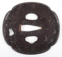 Iron Japanese Sword Tsuba of Mokko Form