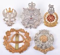 3x EIIR Officers Cap Badges