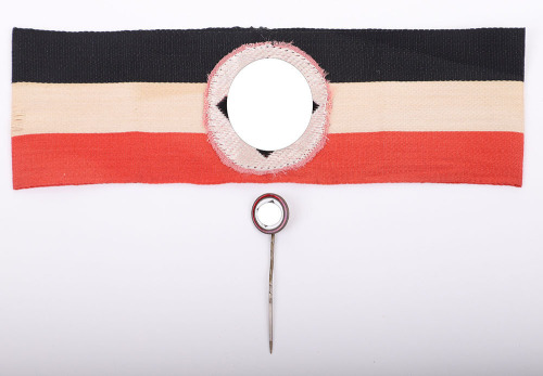 NSDAP PATRIOTIC ARMBAND & STICK-PIN SET,