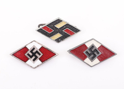 3 THIRD REICH YOUTH PINS - 2