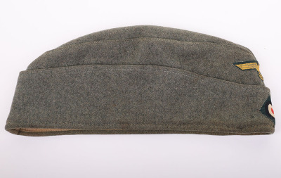 GERMAN WWII COASTAL ARTILLERY EM / NCO M-42 OVERSEAS CAP - 2