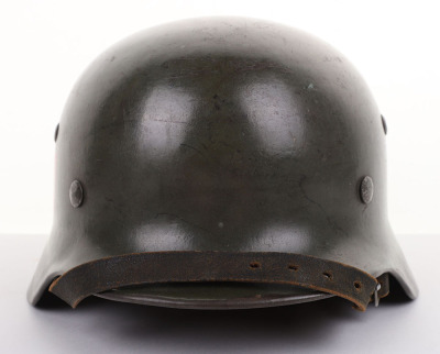 THIRD REICH DOUBLE-DECAL M-35 FIELD POLICE COMBAT HELMET - 3