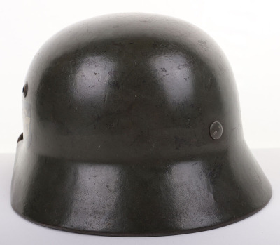 THIRD REICH DOUBLE-DECAL M-35 FIELD POLICE COMBAT HELMET - 12